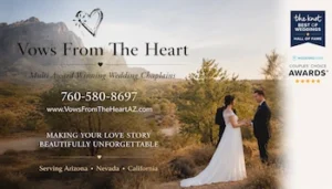 Vows From The Heart Arizona | Tri State Wedding Officiant